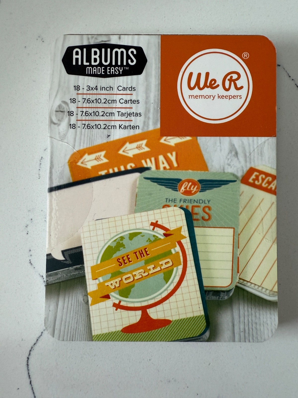 We R Memory Keepers Albums Made Easy Cards ~ World Traveler Scrapbooking Crafts