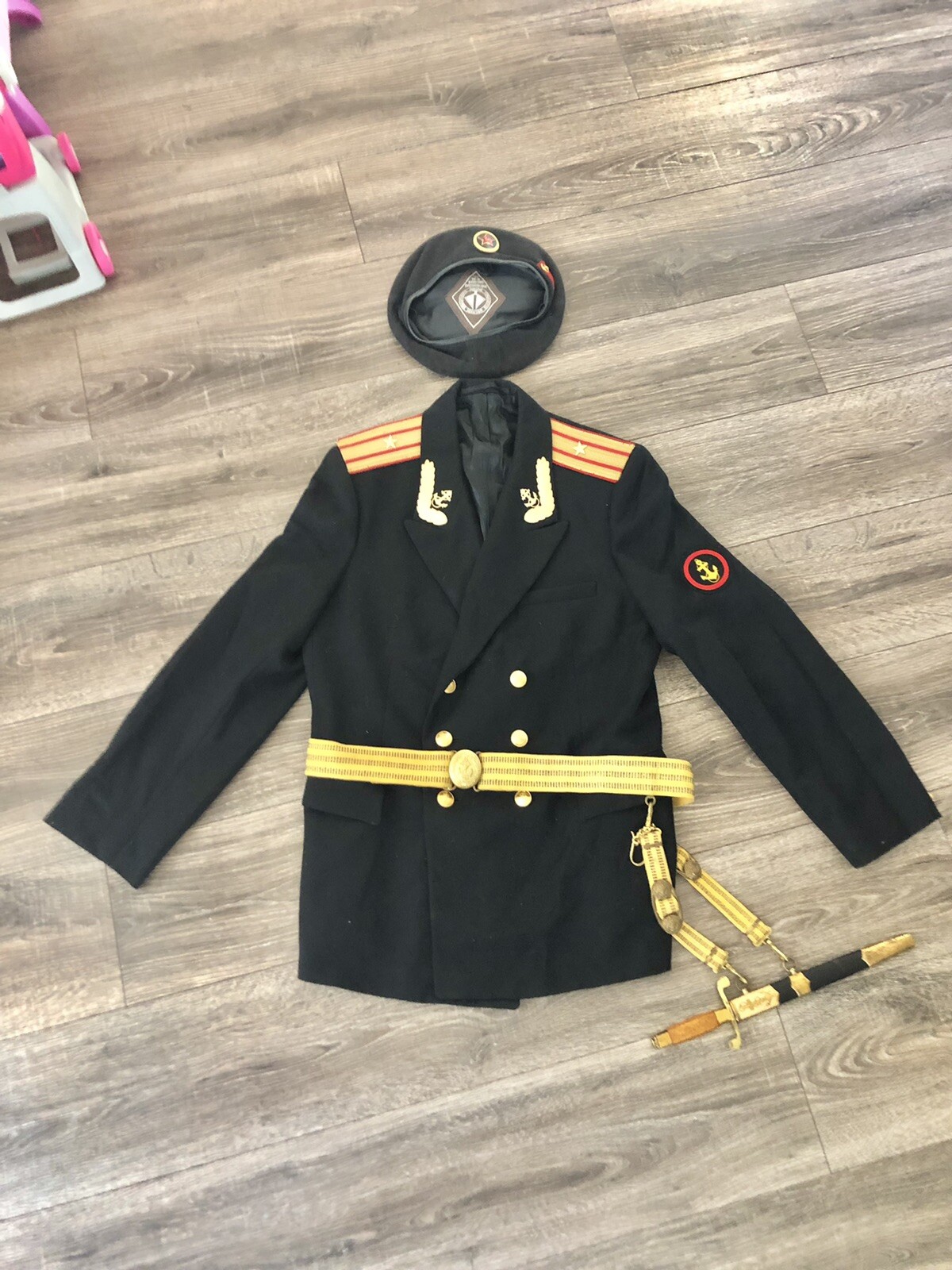 marine dagger + set of uniforms of the major of the marine corps of the ussr.