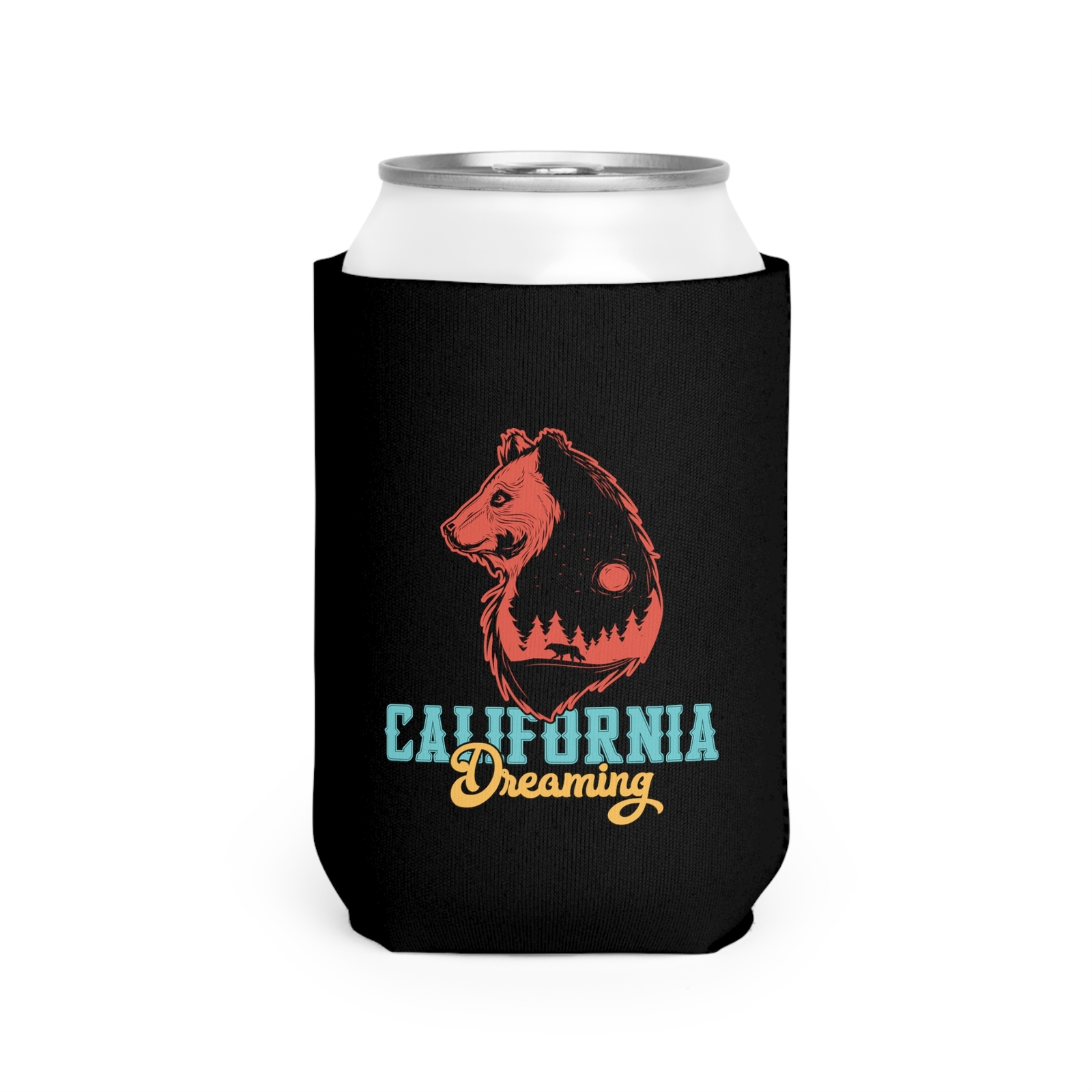 California Dreaming - Black Can Cooler Sleeve