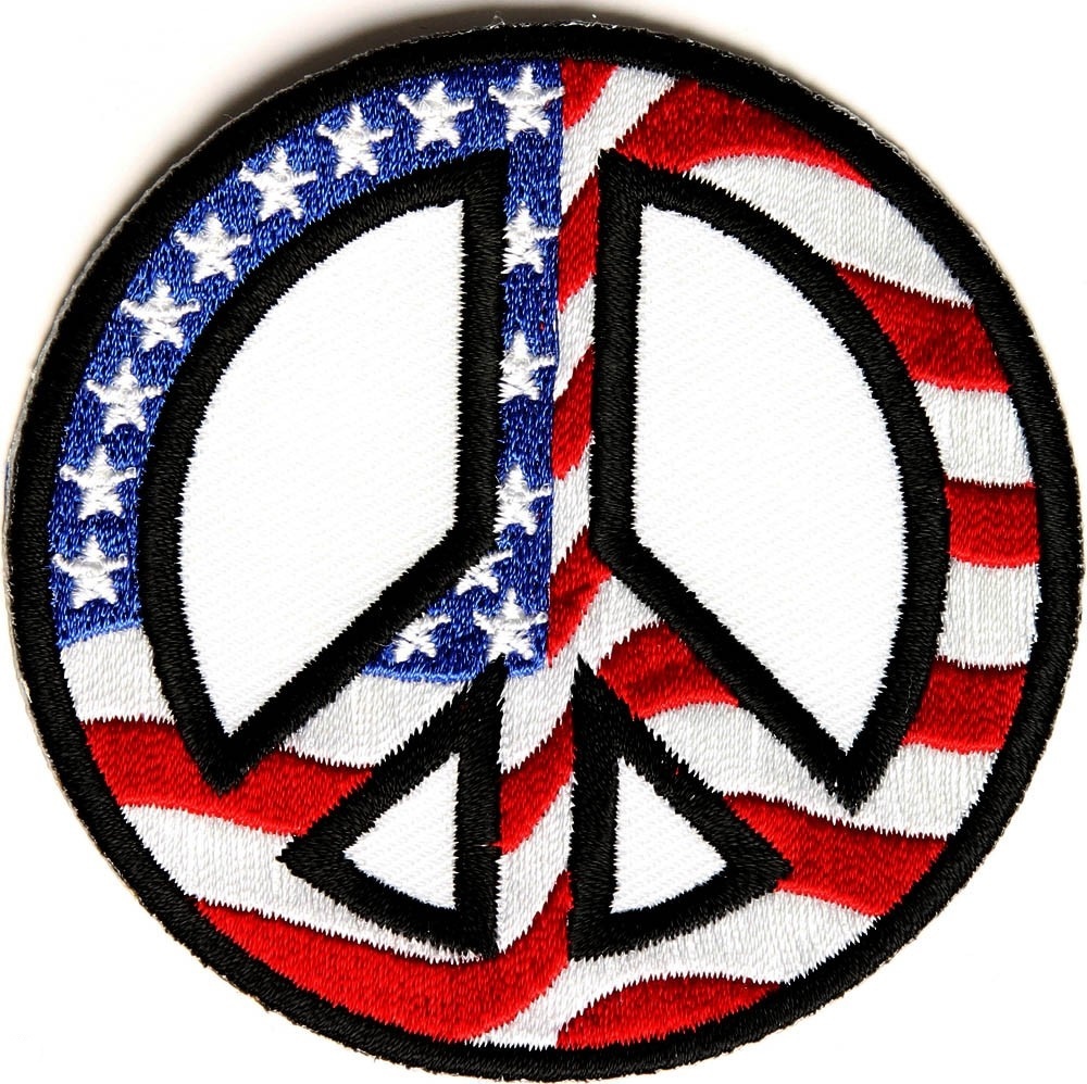 Peace US Flag Patch