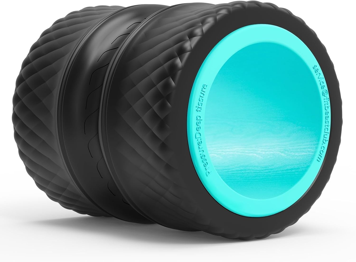 FitBeast 6" Blue Back Roller Deep Tissue Muscle Massage Stretcher NEW
