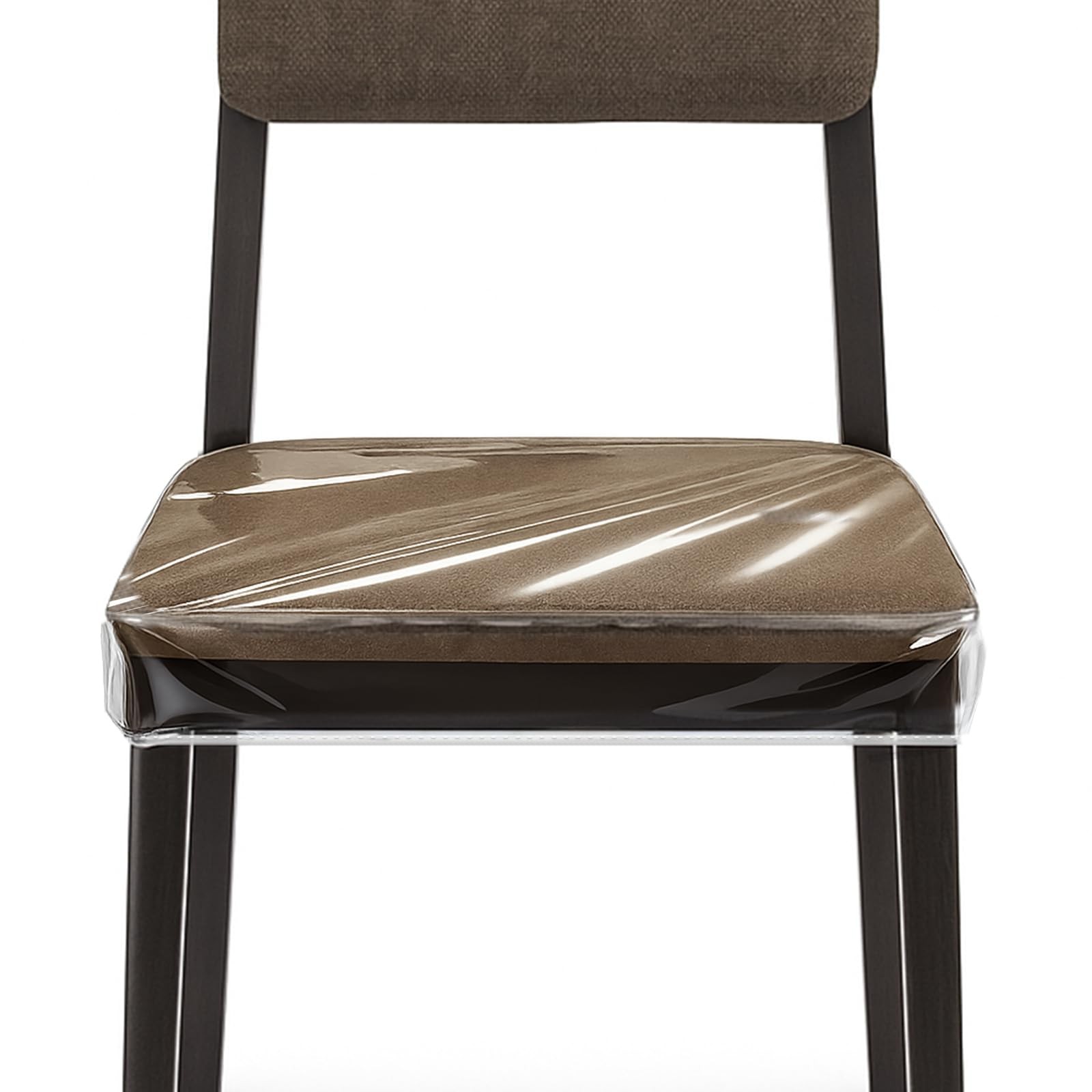 4 Pack Dining Chair Covers, Clear Seat Cover Plastic Covers PVC Seat Protector