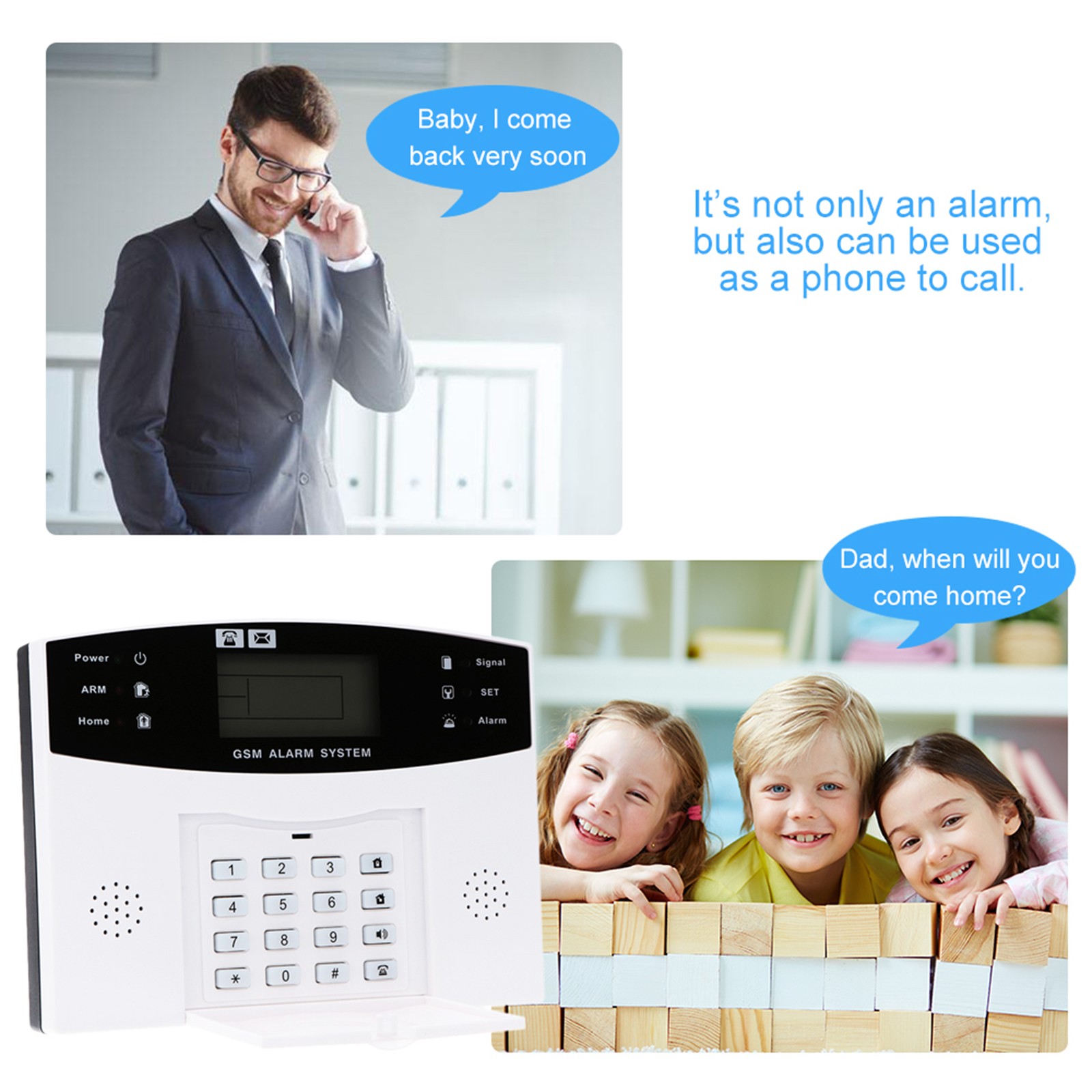 Wireless GSM SMS Home Burglar Security Alarm System Detector Sensor Kit OOHS