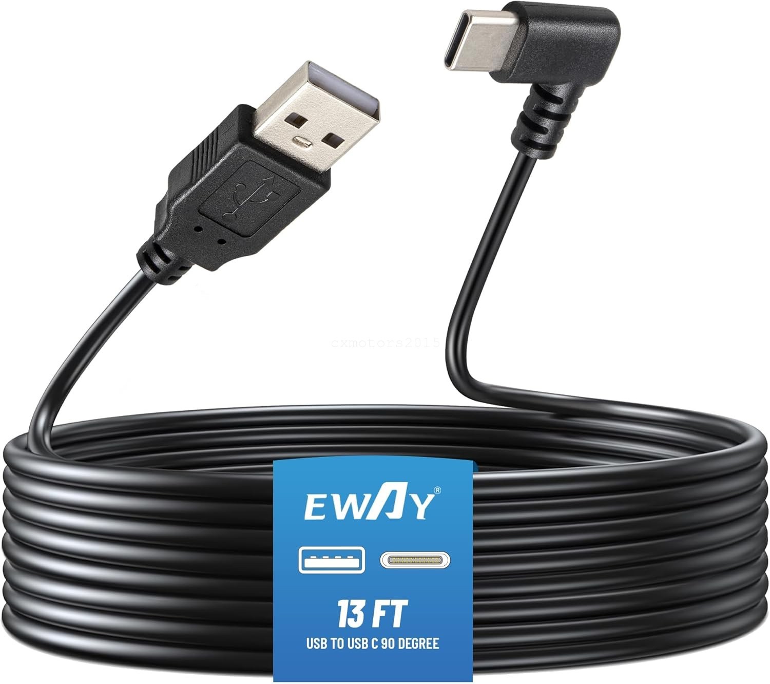 USB A to USB C Charging Cable Power Cord 13Ft for Dash Cam Dashboard Recorder
