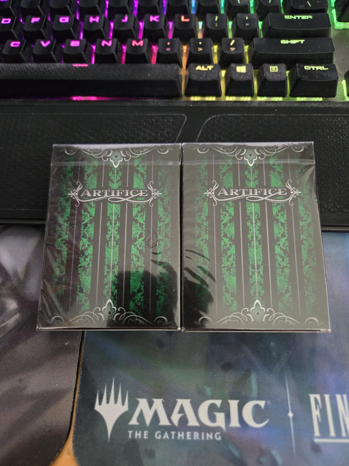ARTIFICE EMERALD GREEN DECK SECOND ED. PLAYING CARDS POKE SIZE BY ELLUSIONIST