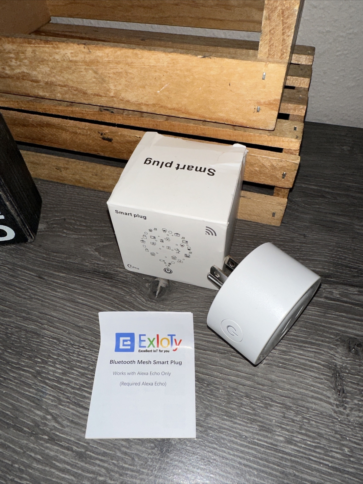 Exloty Bluetooth Mesh Smart Plug (works with Alexa Echo ONLY) 1 Plug NewWithBox