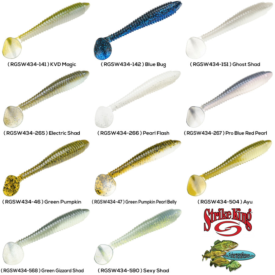 Strike King Rage Swimmer (RGSW434) Swim Bait Pick 4.75 Inch Fishing Lure
