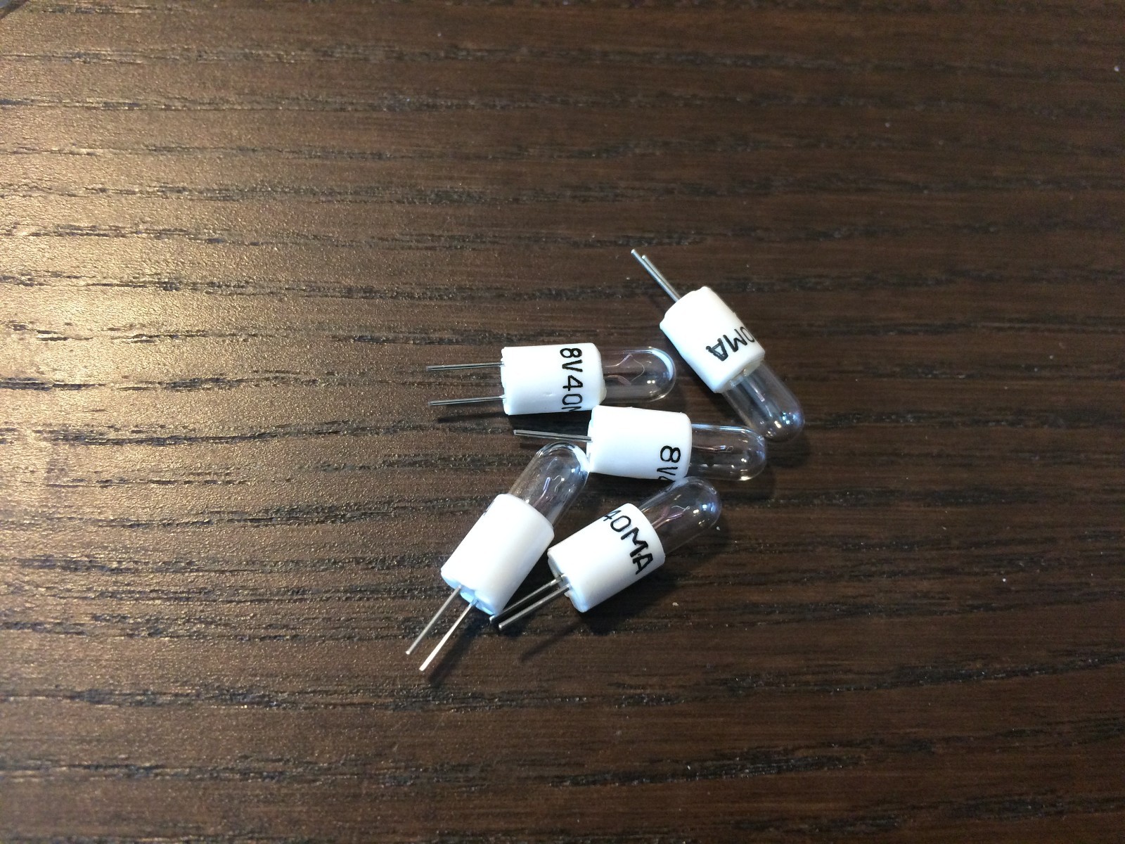 5 New Marantz Bi-Pin Lamps 8v 40mA Bulbs for 2235 2235B 2240 2240B 2250