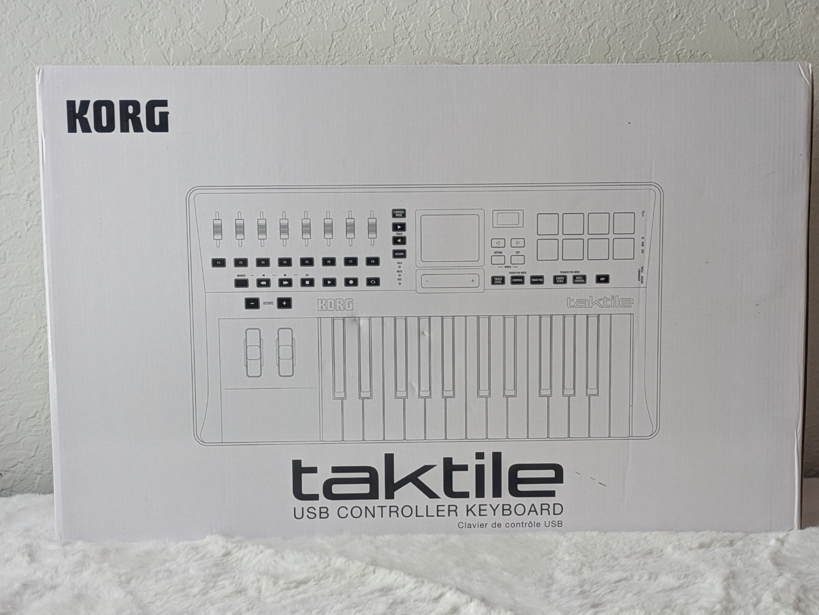 Korg taktile-25 USB MIDI Keyboard Controller 25-Key Touch Pad Tested Works