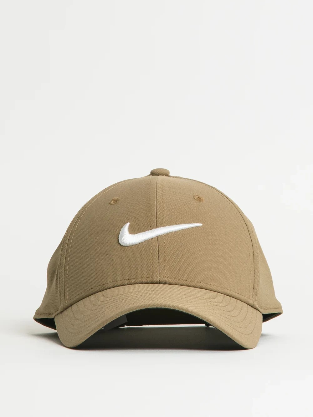 Nike Club Cap White Embroidered Swoosh Adjustable S/M Taupe Brown FB5625 247 New