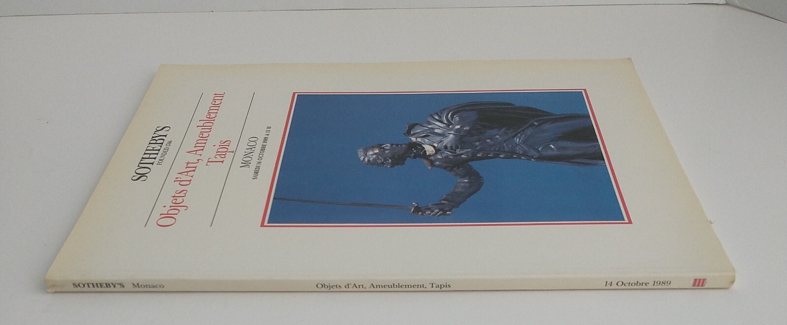VTG Sothebys Objets DArt Ameublement Tapis Monaco Samedi 14 Octobre 1989 Catalog