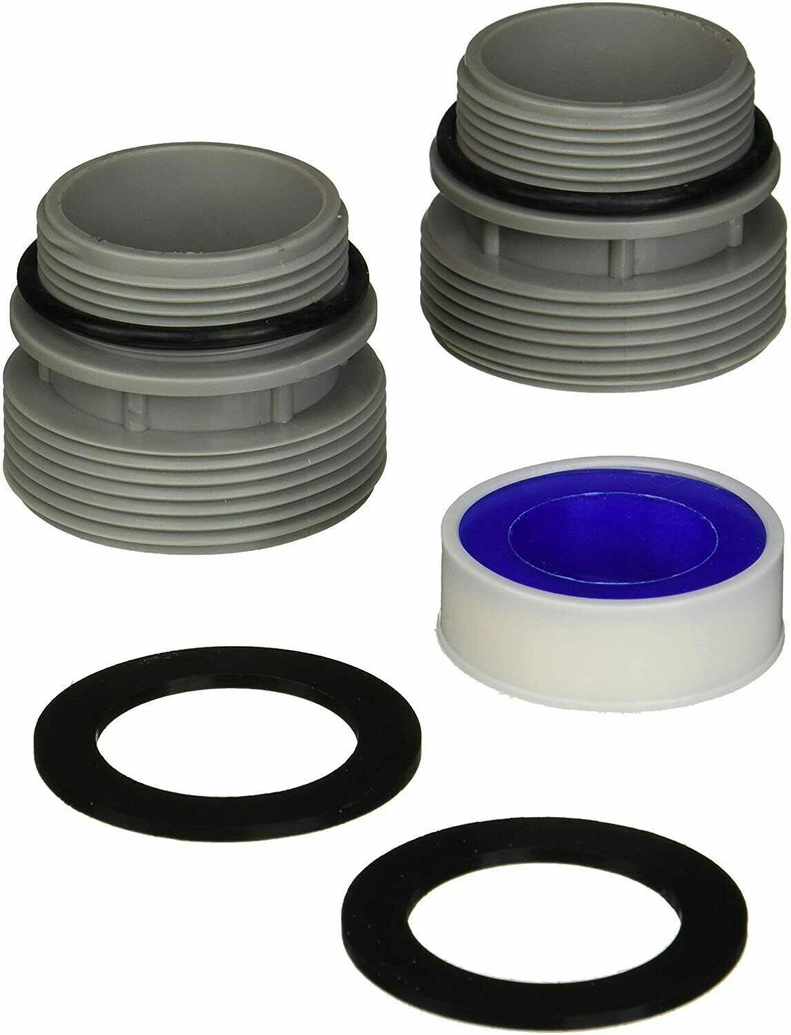 40mm to 1 1/2 Inch Filter Pool Hose Adapter Conversion Kit - 2 pcs