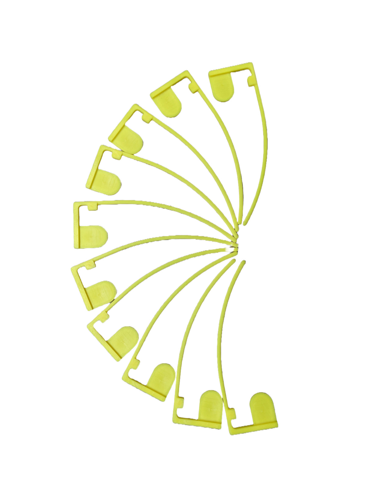 Universal Safety Empty Chamber Flags – Pack of 10 (High-Visibility Yellow)
