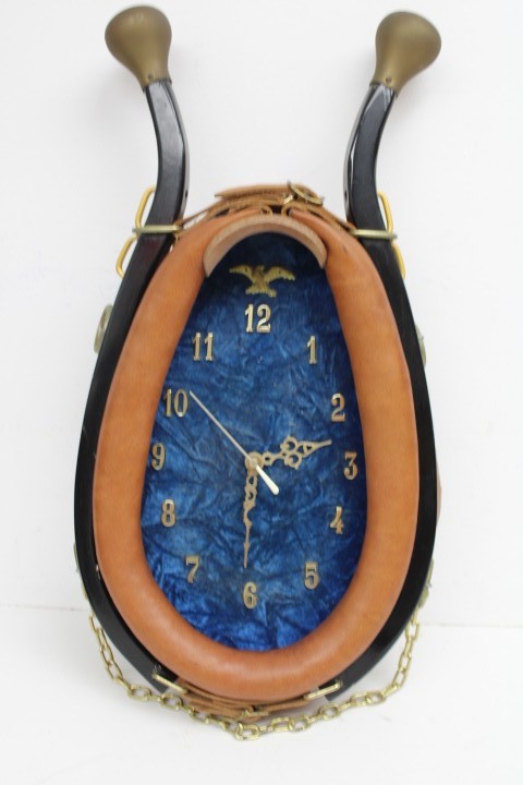 Classic Saddle Clock- Elegant Equestrian-themed Wall Clock for Home Decor