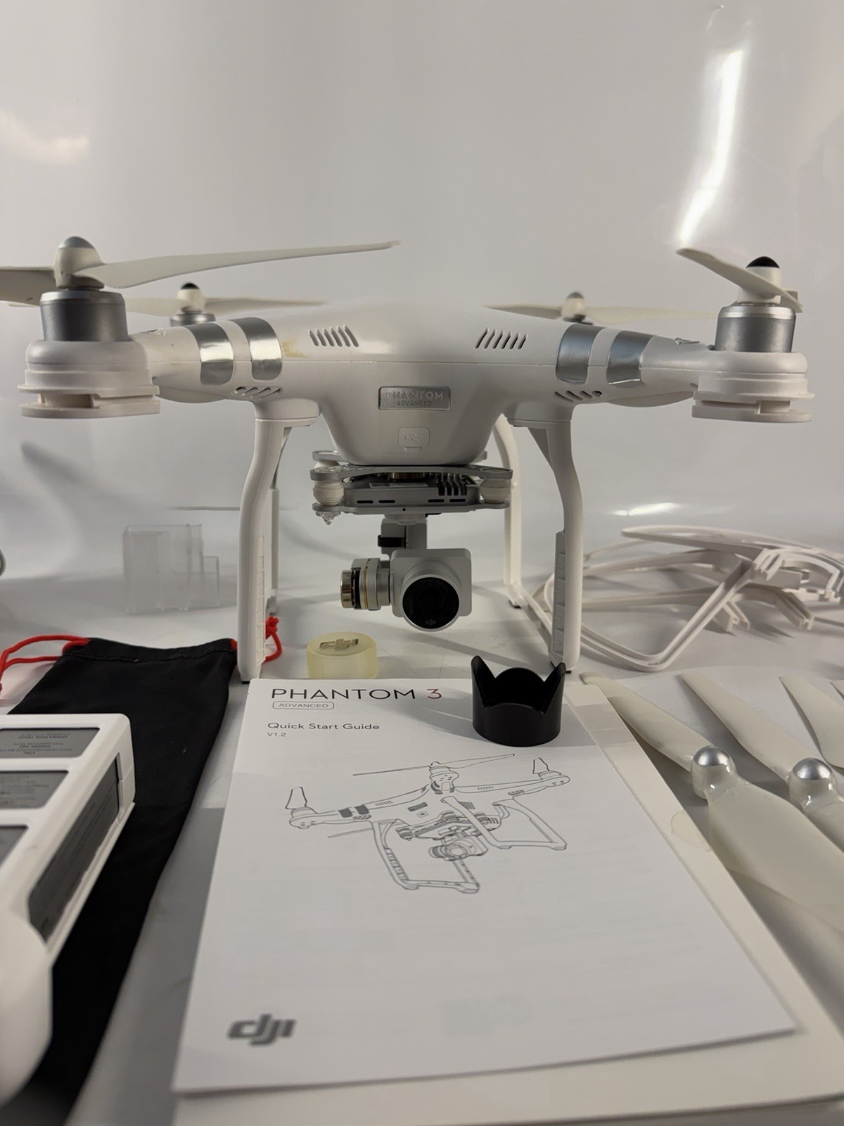DJI Phantom 3 Advanced Drone Bundle -2.7k HD Camera, Extra Batteries/Accessories