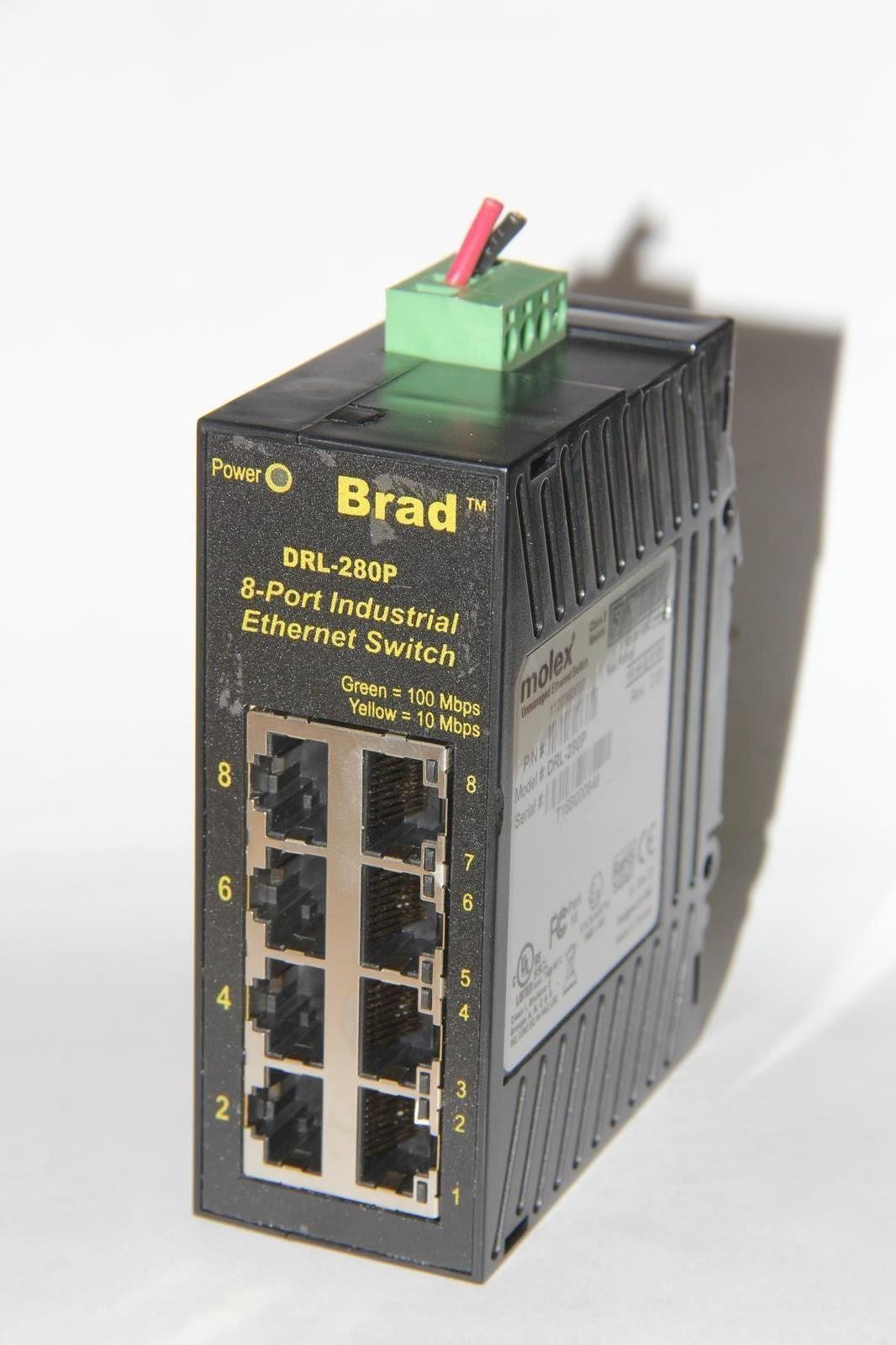 MOLEX DRL-280P 8-Port Industrial Ethernet Switch