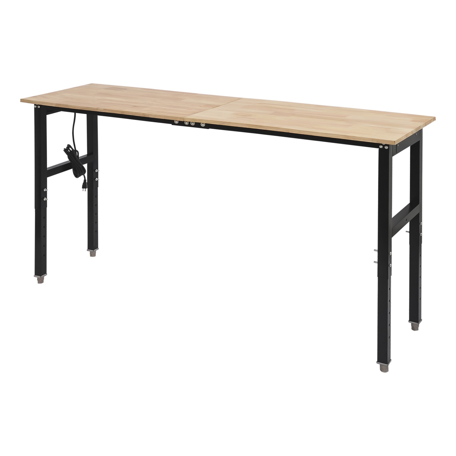 Adjustable Height Workbench Max 2000 lbs Heavy Duty Work Bench W/Power Outlets