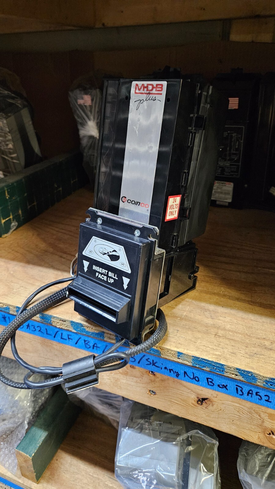 FULLY WORKING! Coinco BA32SA Snack Bill Acceptor Validator Vending Arcade 24 v