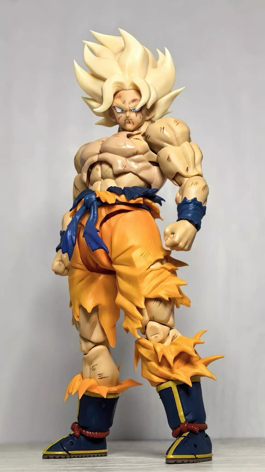 custom 1/12 SHF Super Saiyan Goku Weekly Gokuyellow Head Sculpture kit No Figure