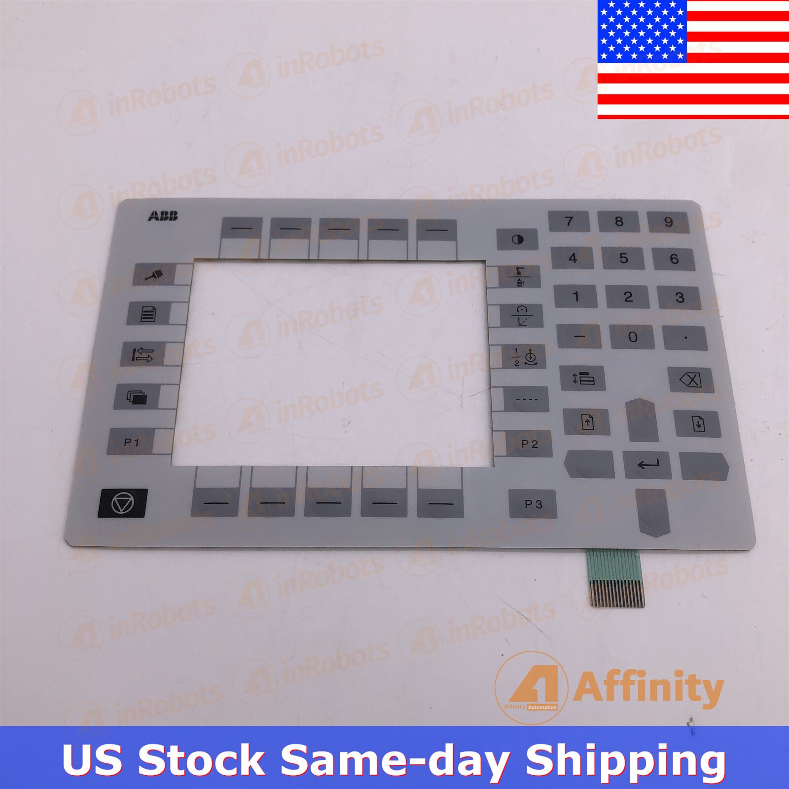 Membrane Keypad for 3HNE00313-1 S4C+ Teach Pendant Keyboard - U.S.A STOCK