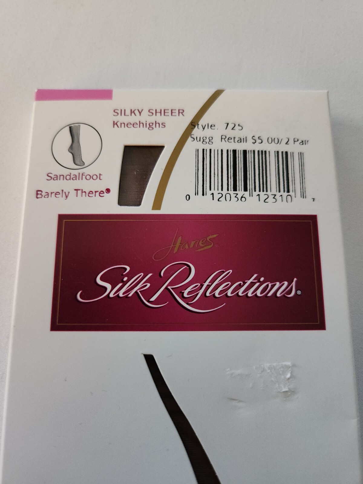 Silk Reflections Knee-High Barely There 2pr NEW