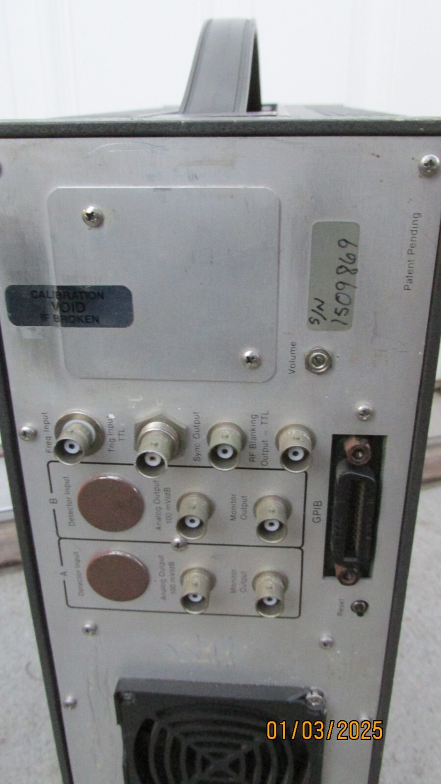 As-is wavetek 8502 peak power meter untested powers on