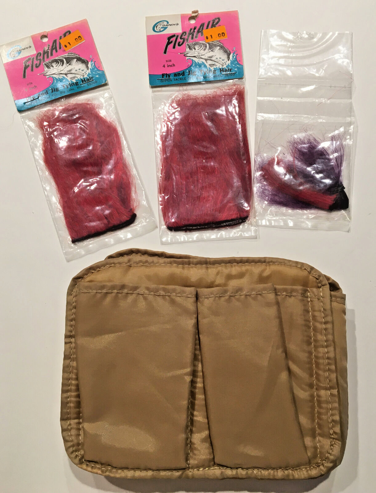 VINTAGE Fly Tying Lot DAN GAPEN'S FLY & JIG TYING DYNEL HAIR FISHAIR FISHING USA