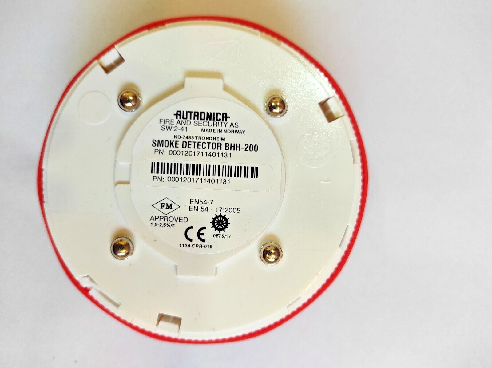 Autronica BHH-200 Smoke Detector Used/Tested 1 Yr Warranty USA stock