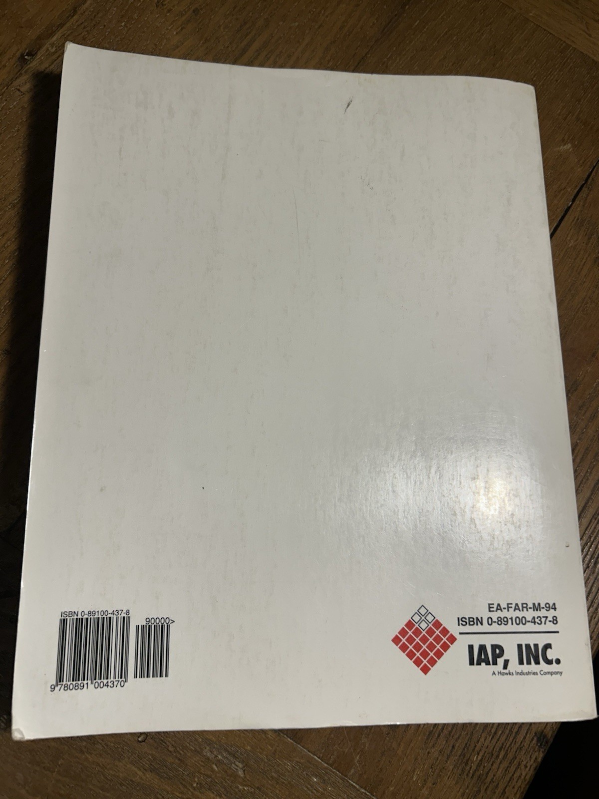 1994 FAR Handbook For Aviation Maintenance Technicians