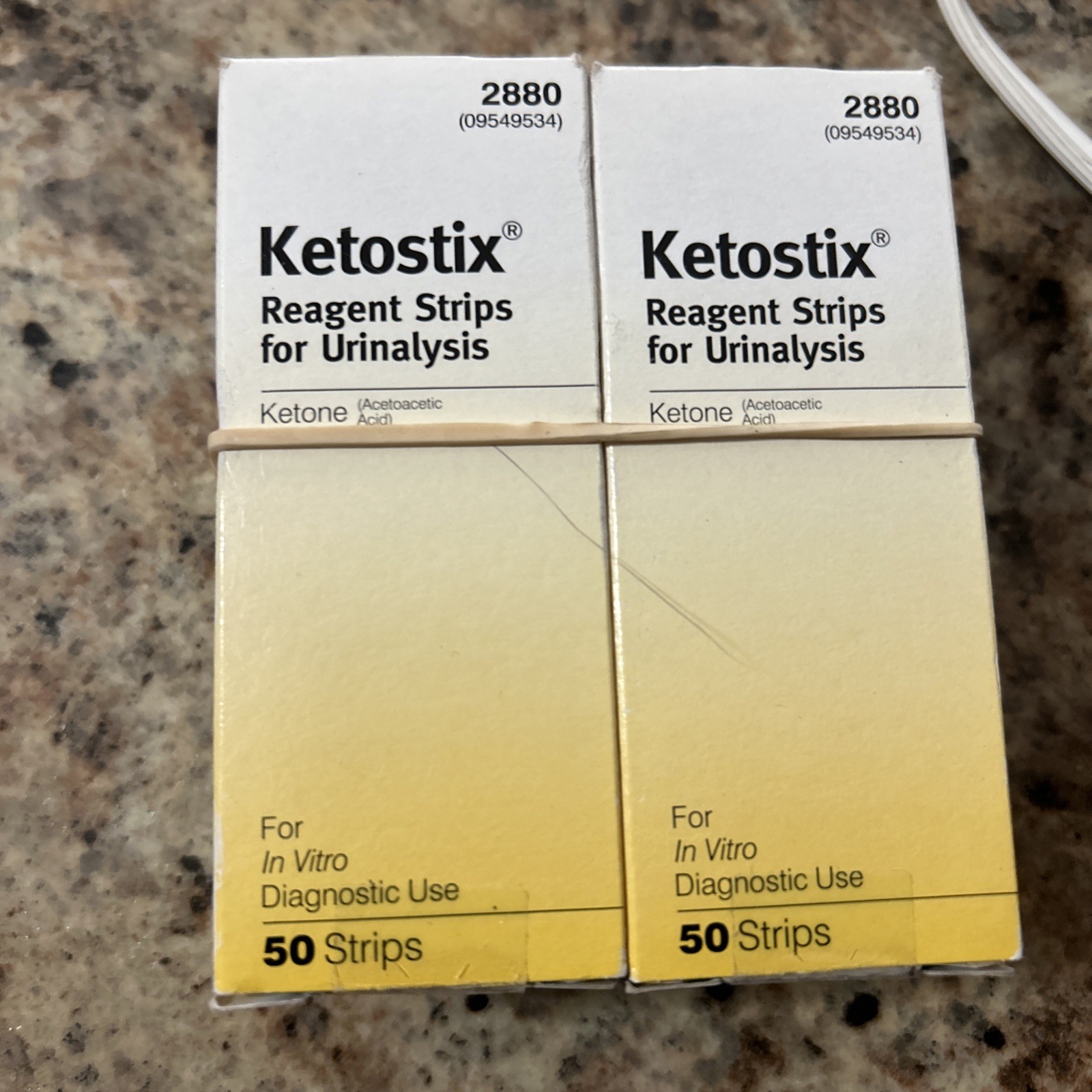 Ketostix Reagent Strips Urinalysis #2880 Ketones Glucose 100 Strips Exp 12/31/25