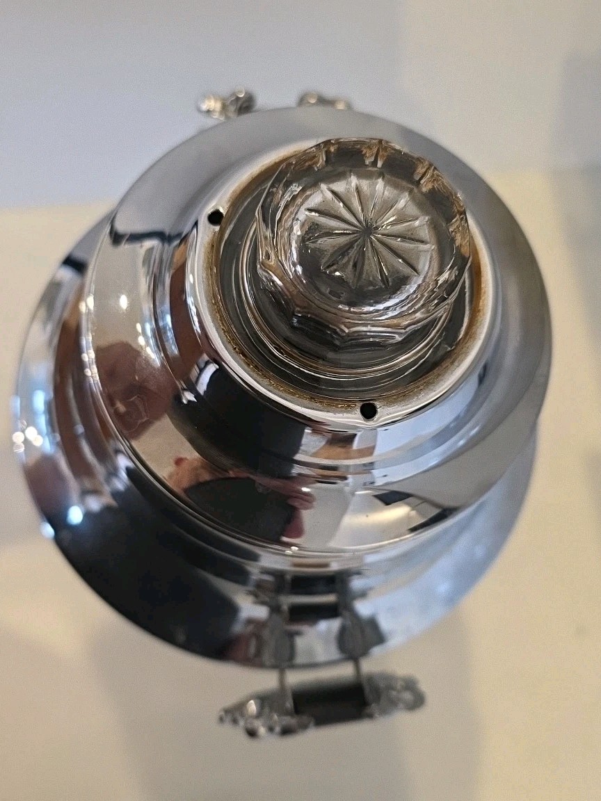 VTG United Automatic Percolator Coffee Maker 840 w/ Cord Silver TESTED