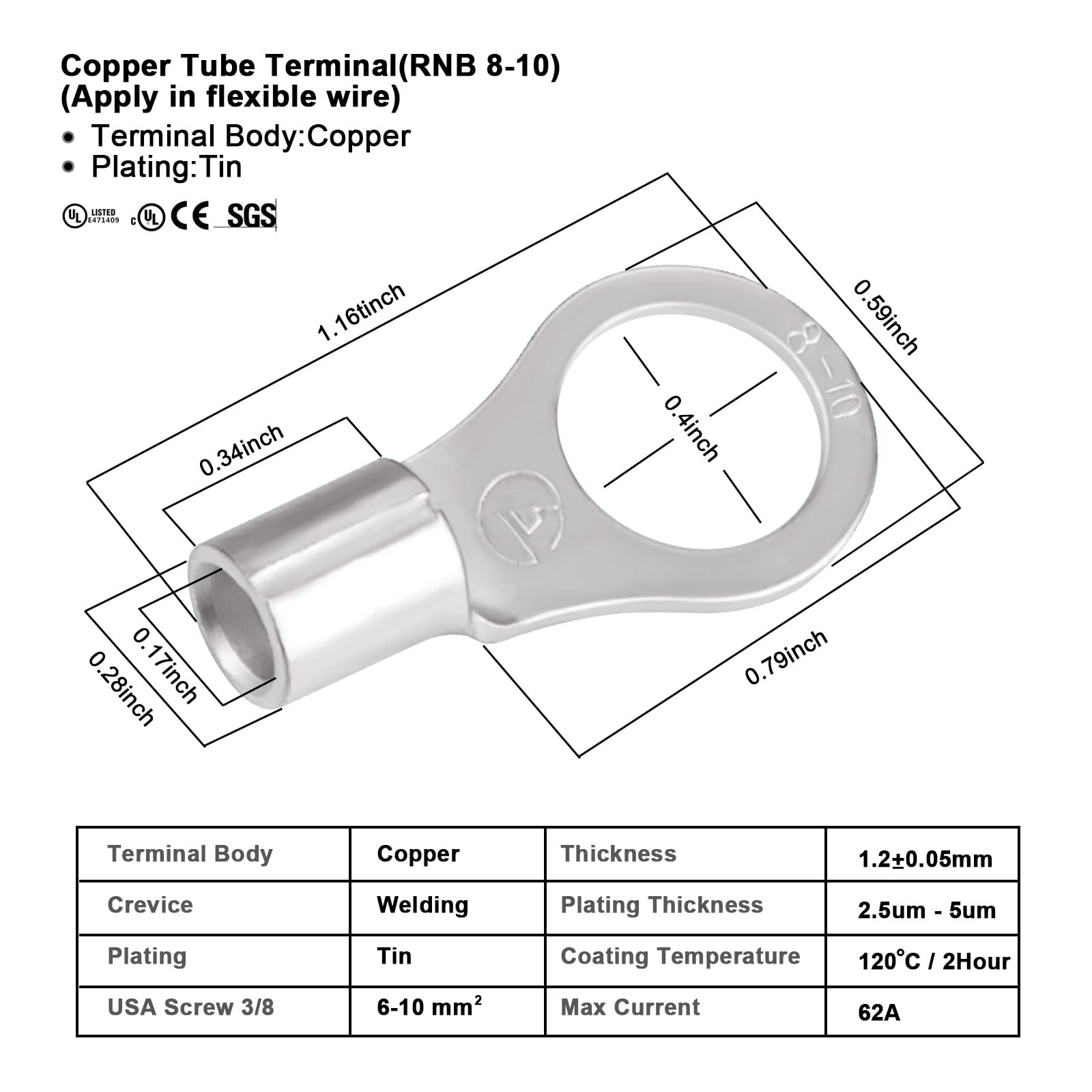 10 Gauge Wire Tinned Copper Tray Cable - Connect Charge Controller and Batter...