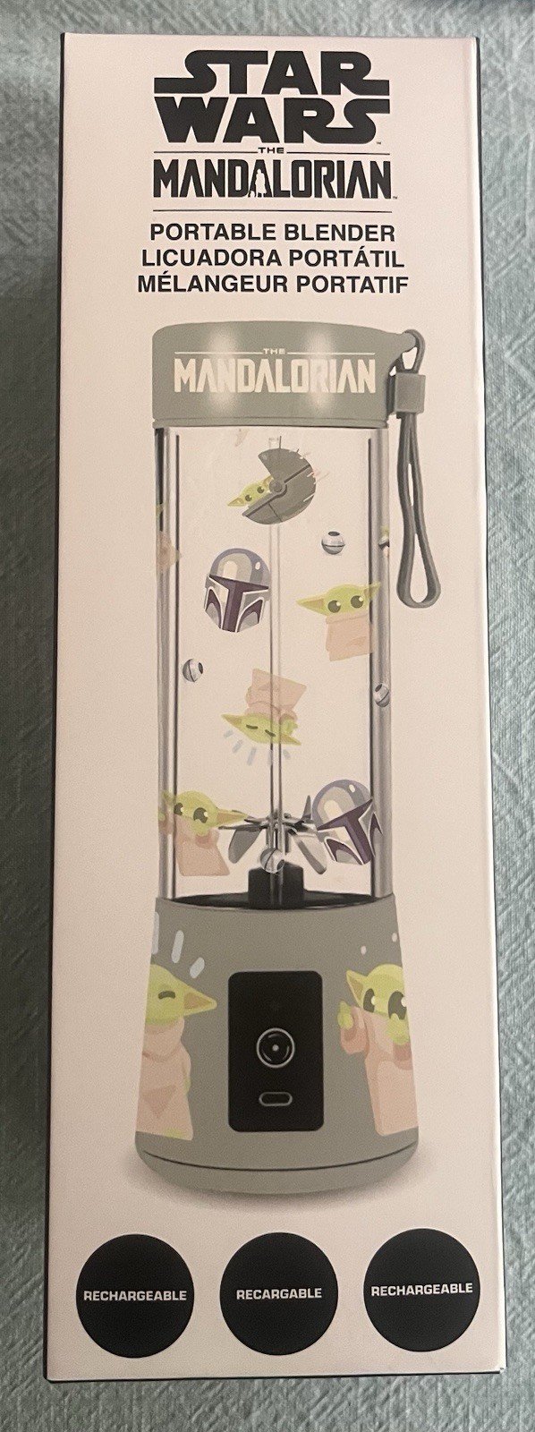Star Wars The Mandalorian USB-Rechargeable Portable Blender New Sealed