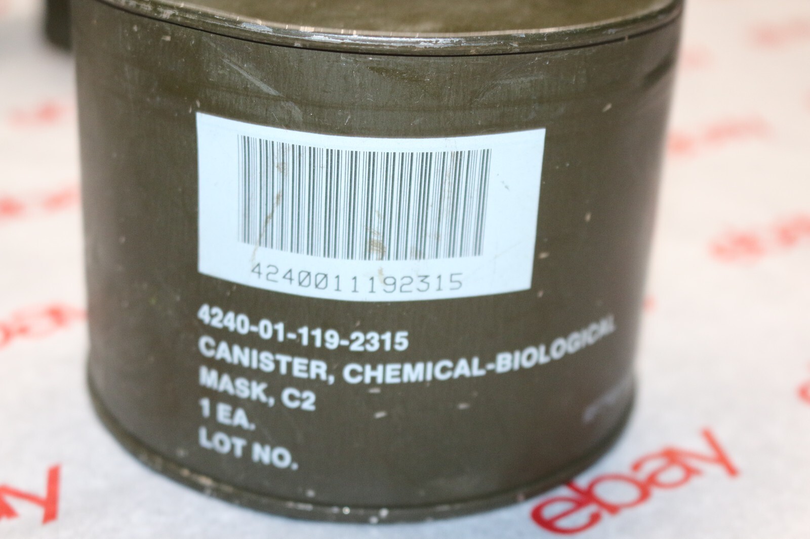 Military quality 4240-01-119-2315 Canister Chemical Biological Mask filter, C2