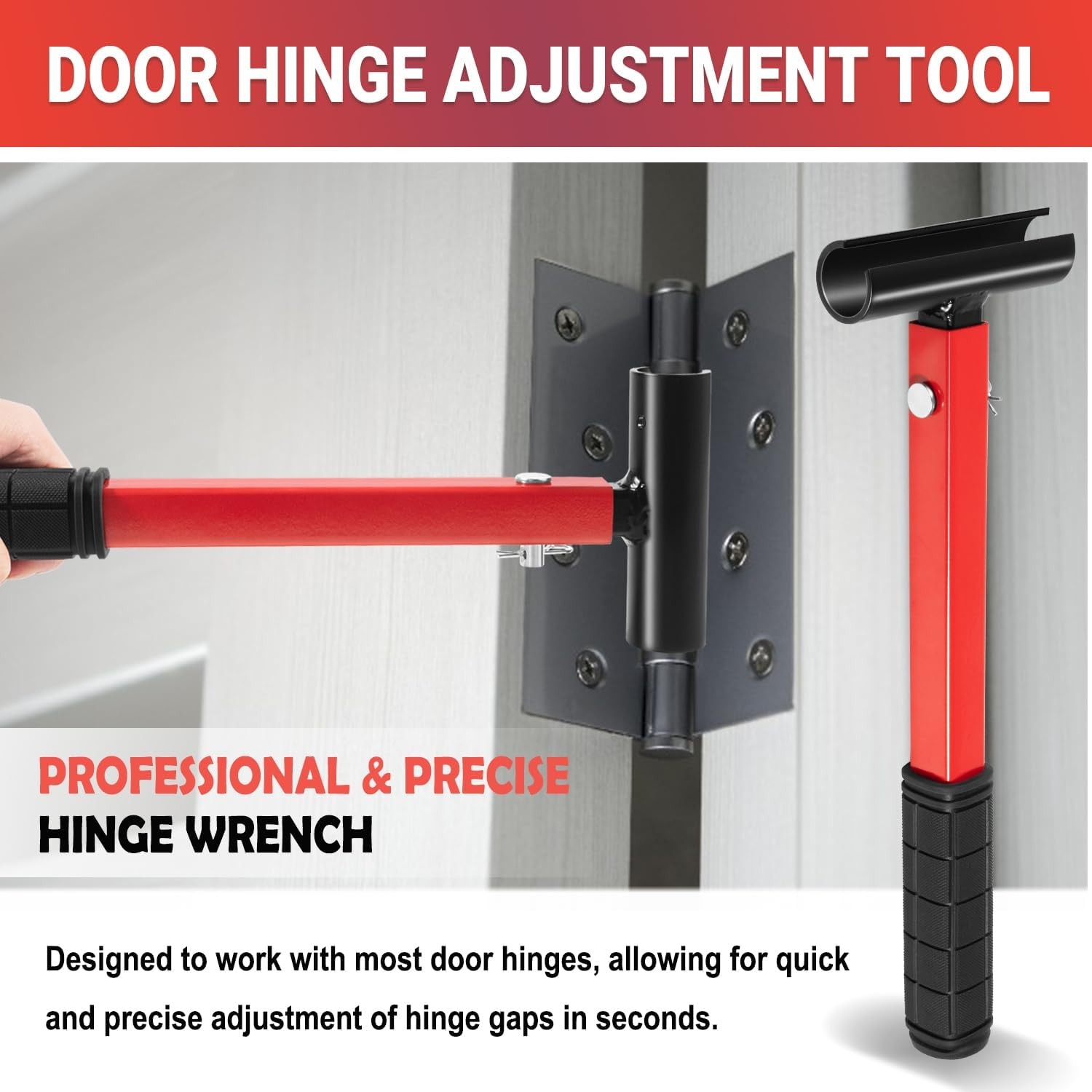 Professional 4-in-1 Hinge Adjusting Tool Kit for Round Bolt Doors Residential