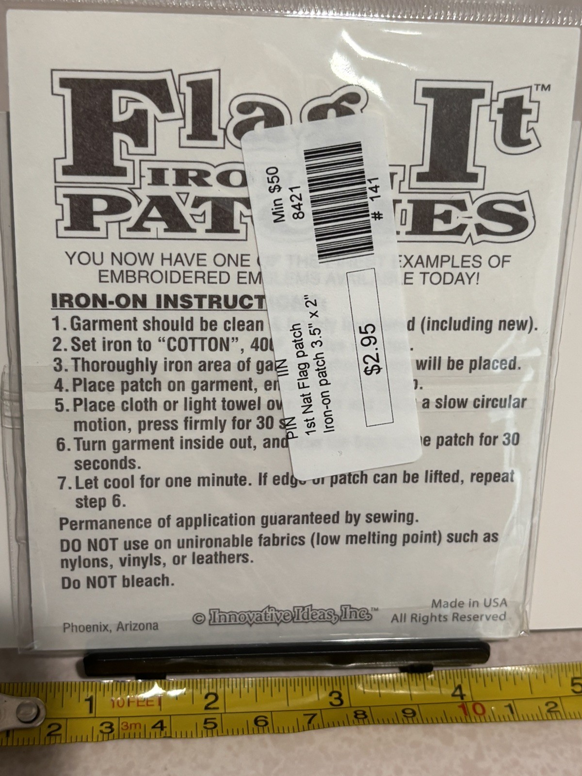 new First Flag 3.5" embroidered historic patch
