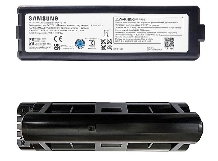 Samsung Jet Bot Battery VCA-RBT80 21.9V 2400mAh OEM VR30T Series DJ96-00233A