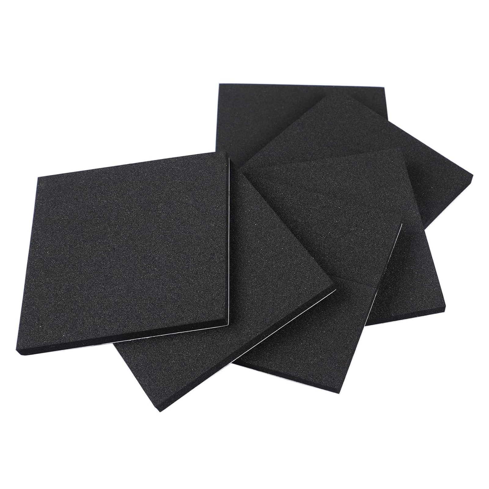 Adhesive Foam Padding 1/4 Inch Thick X 4 Inch Square Neoprene Rubber Sheets for