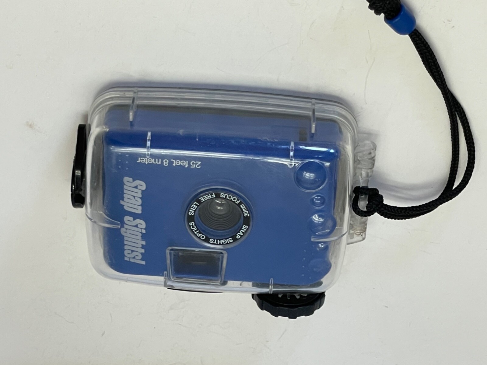 Underwater 35mm film camera, "Snap Sights!" Focus free, water tight to 25 feet.