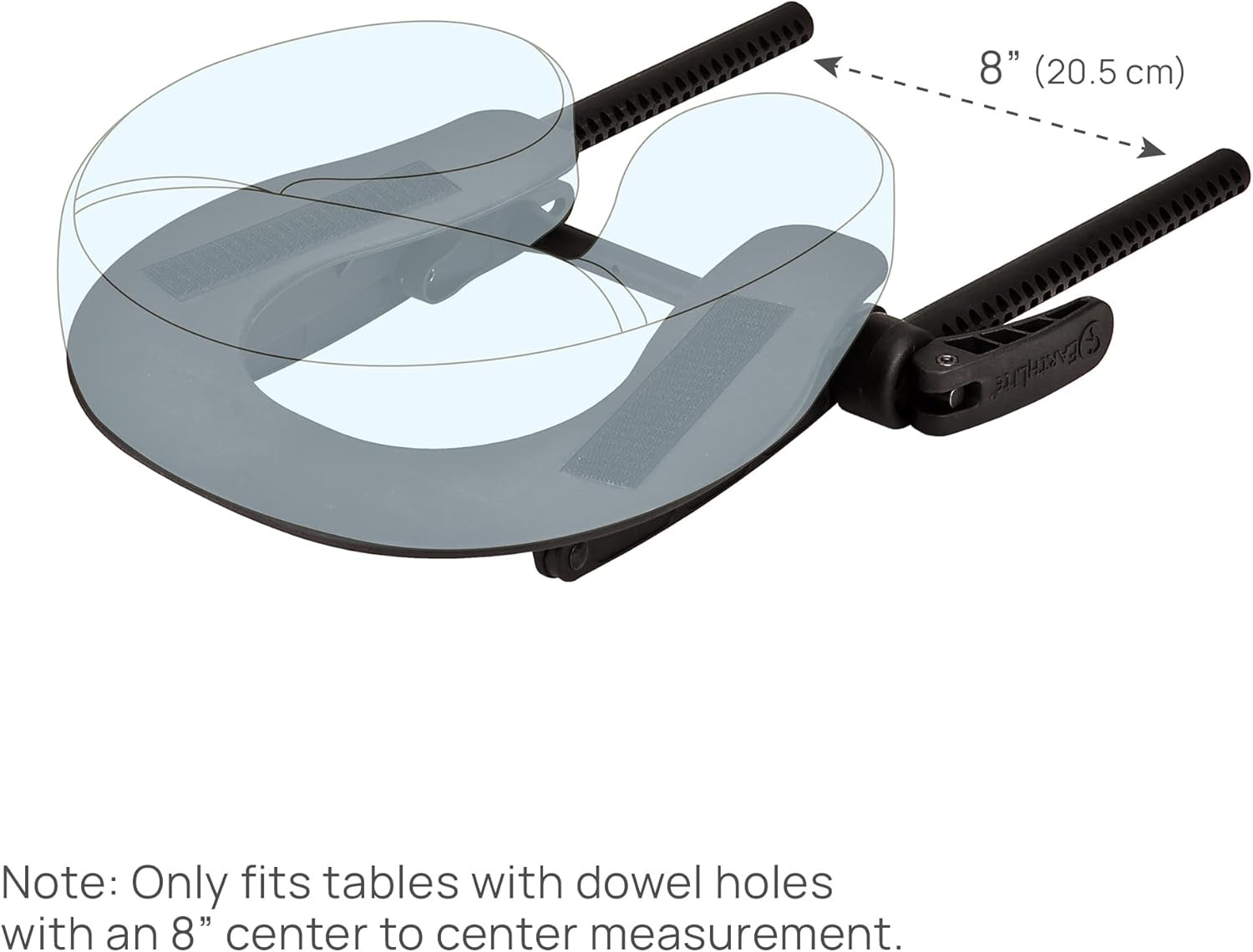 Massage Table Face Cradle Deluxe Adjustable - Durable, Fully Adjustable Headrest