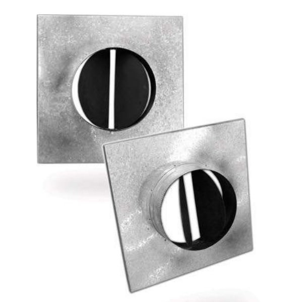 NECK ADAPTER FOR DUCT SQUARE CELILING  DIFFUSER LD4 Model: NA-LD-STR-Y 375x350