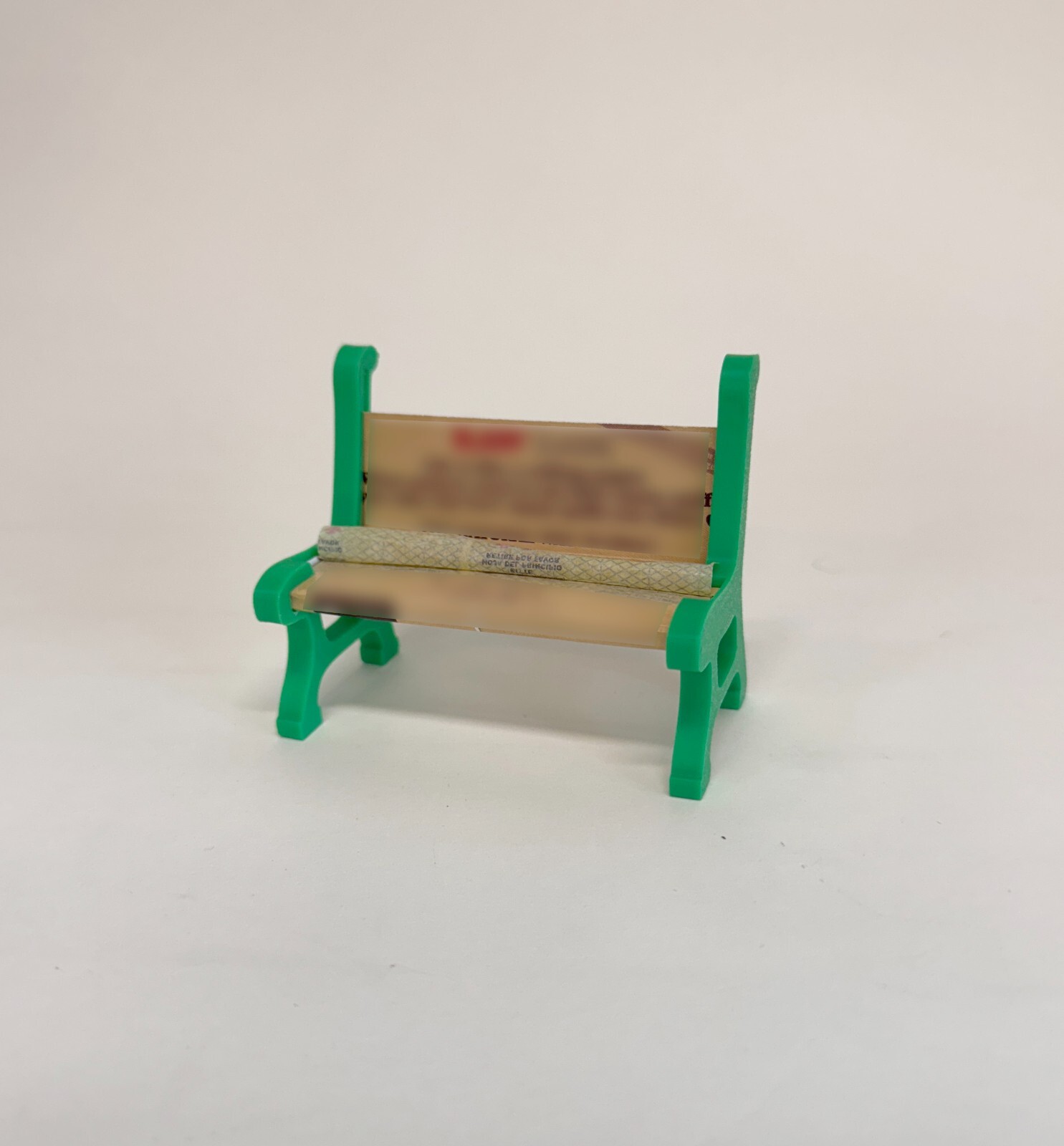 3D-Printed Rolling Paper Bench Holder - Unique Miniature Display Stand