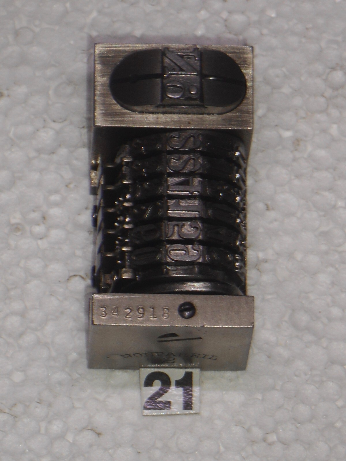 WETTER | letterpress Reverse numbering machine | 21
