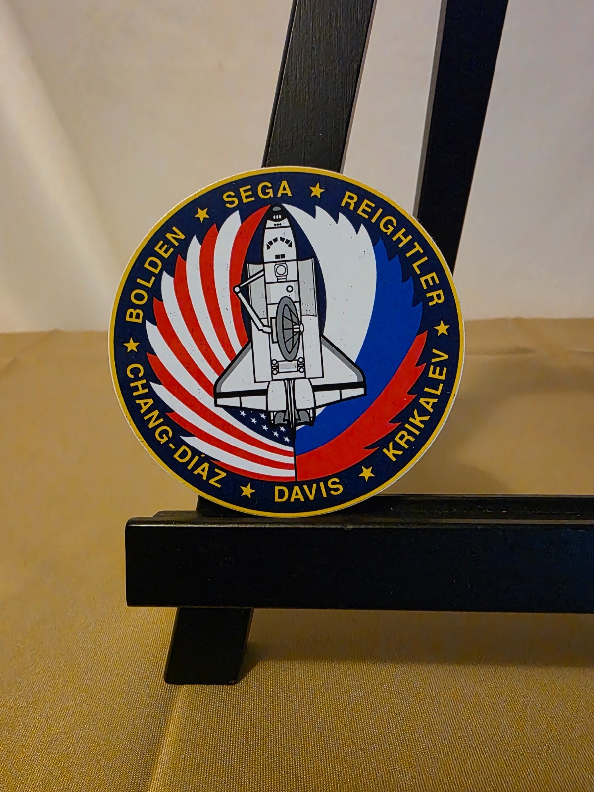 NASA SPACE SHUTTLE STS-60 Crew Patch Sticker - 3 1/2 inches