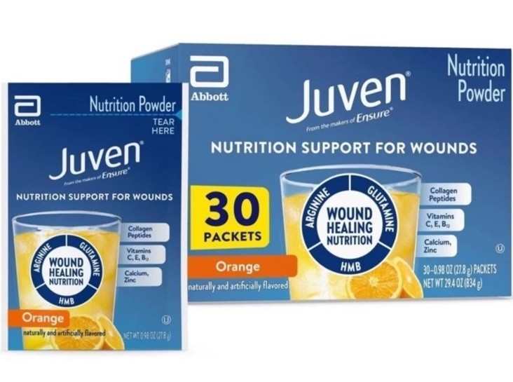 30 Pk Juven Therapeutic Nutrition Powder For Wound Healing- Orange Ex: June 2027