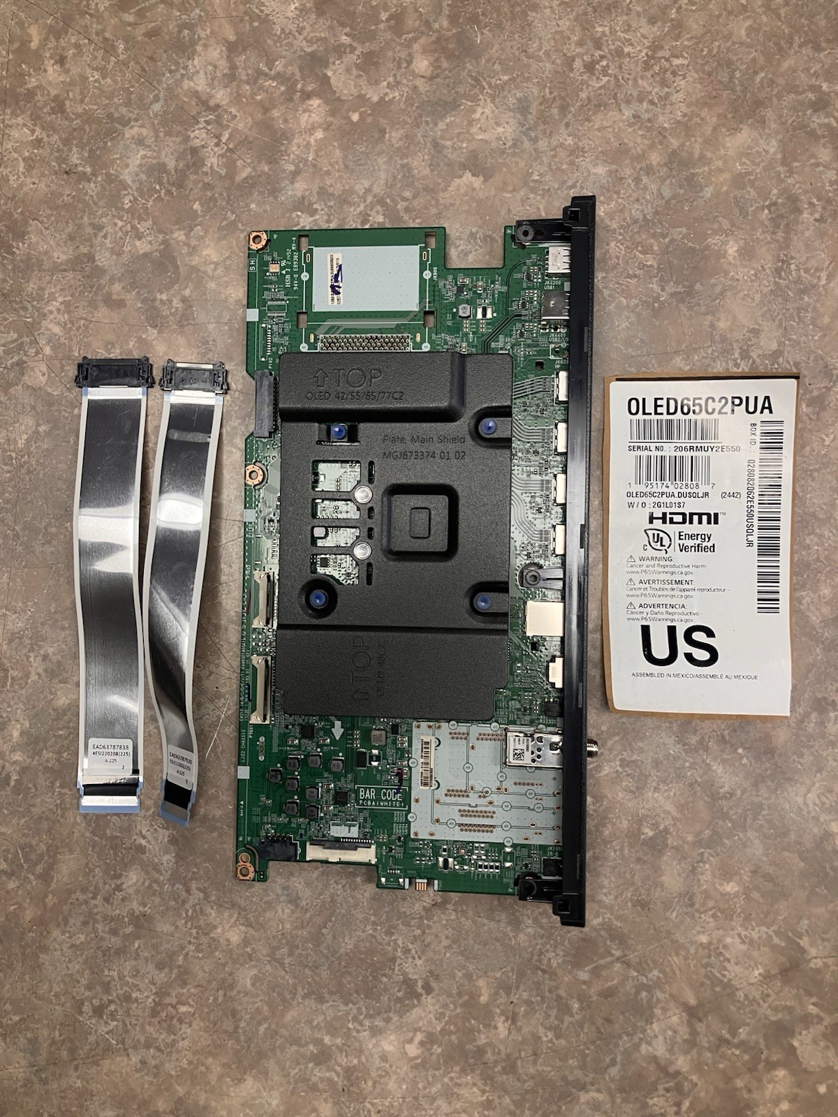 LG OLED65C2PUA, OLED65C2AUA   EBU66737501  MAIN BOARD