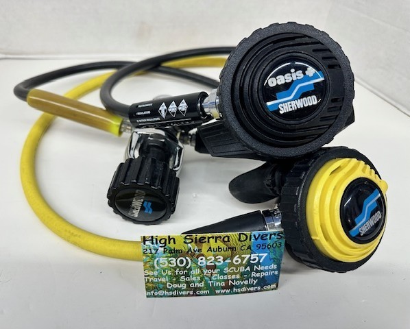 Sherwood Oasis Regulator with Octopus,Yoke, Regulator Set-up, Scuba Diving