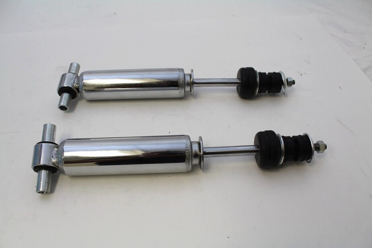 Mustang II IFS Front Shocks Chrome Finish Hot Rod Street Pair