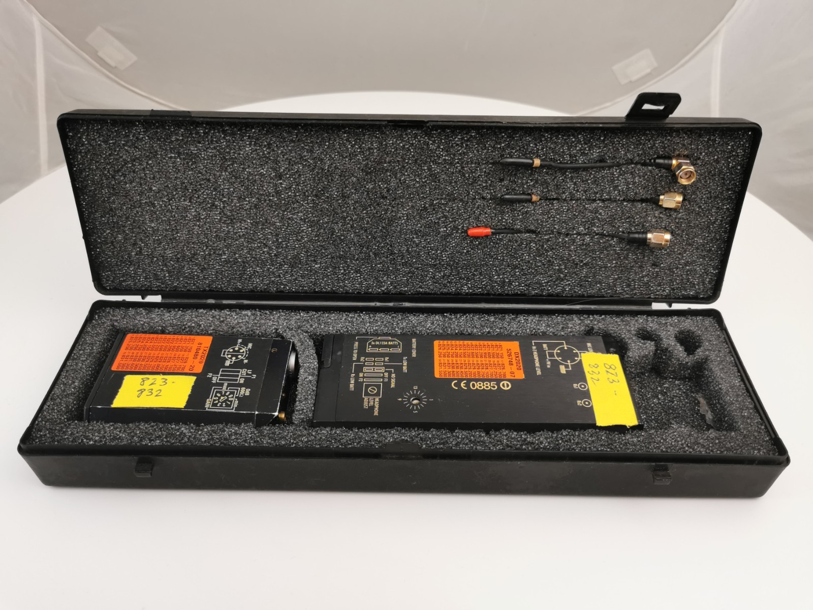 Audio RMS 2020 Radio Link 823-832Mhz Transmitter Receiver + Antennas + Case E Band