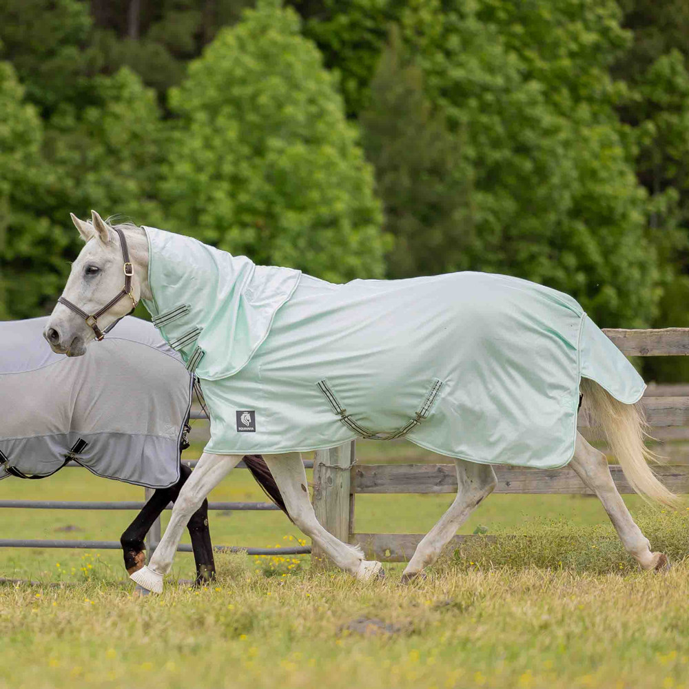 E24032-MJGR Equinavia Brisk Fly Sheet with Detachable Neck - Misty Jade NEW